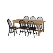 NORDVIKEN/SKOGSTA table and 6 chairs