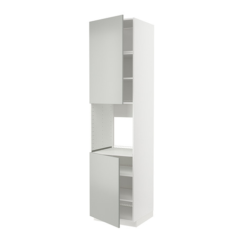 METOD high cab f oven w 2 doors/shelves