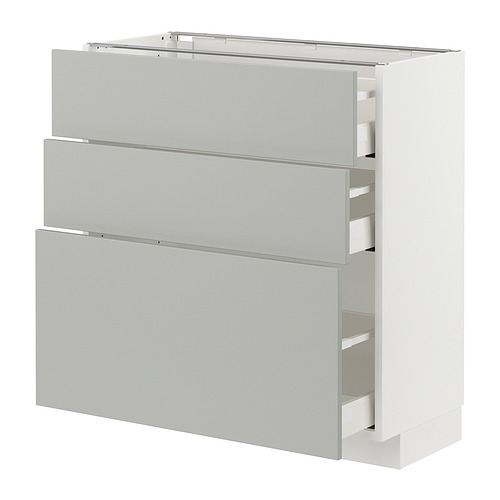 METOD/MAXIMERA base cabinet with 3 drawers