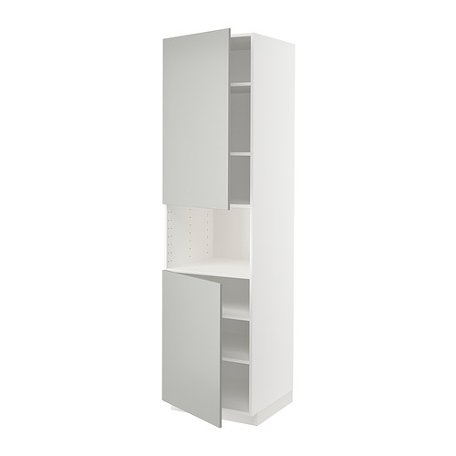 METOD high cab f micro w 2 doors/shelves