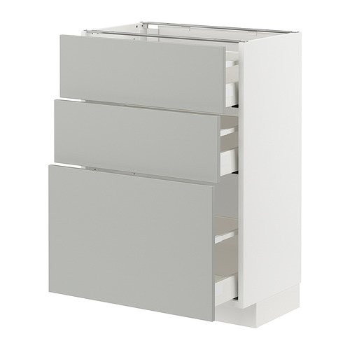 METOD/MAXIMERA base cabinet with 3 drawers