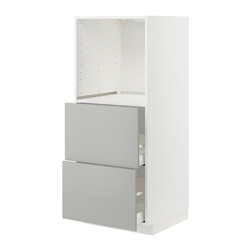 METOD/MAXIMERA high cabinet w 2 drawers for oven