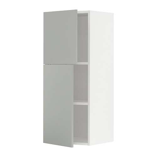 METOD wall cabinet with shelves/2 doors