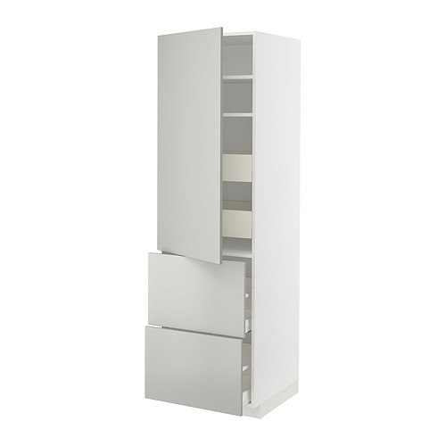 METOD/MAXIMERA hi cab w shlvs/4 drawers/dr/2 frnts