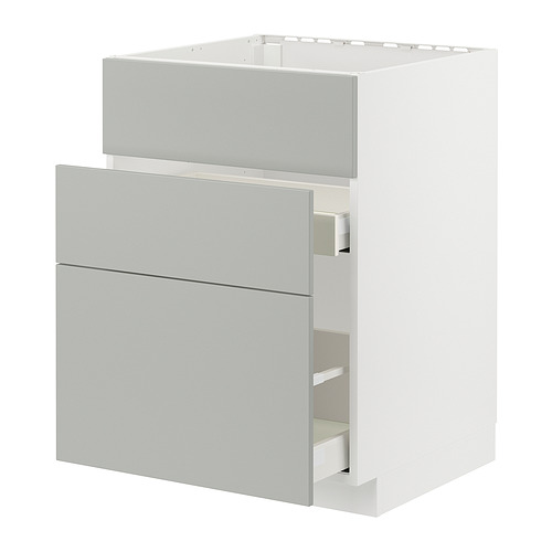 METOD/MAXIMERA base cab f sink+3 fronts/2 drawers