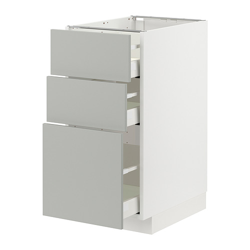 METOD/MAXIMERA base cabinet with 3 drawers