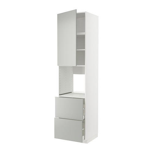 METOD/MAXIMERA high cabinet f oven+door/2 drawers