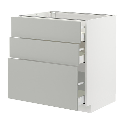 METOD/MAXIMERA base cabinet with 3 drawers