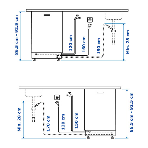 TORSBODA integrated dishwasher