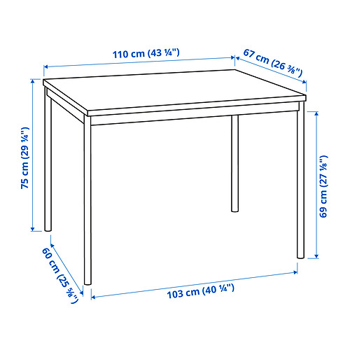 SANDSBERG/ÖSTANÖ table and 4 chairs