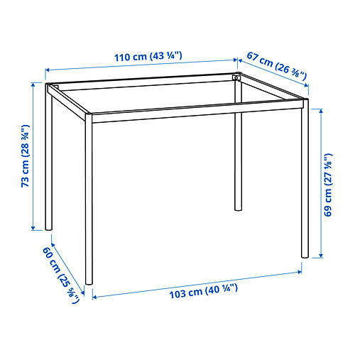 SANDSBERG underframe for table top