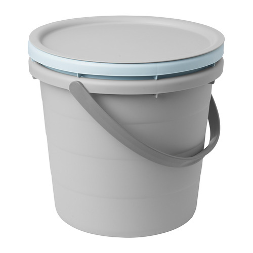 PEPPRIG, 3-piece bucket set with lid