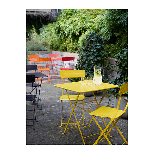 SUNDSÖ, table and 2 folding chairs