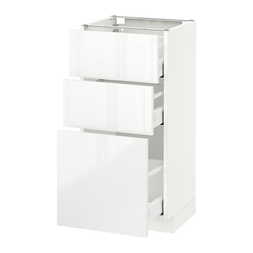 METOD/MAXIMERA base cabinet with 3 drawers