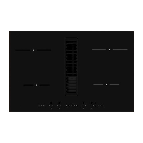 TÄCKNAN, induction hob/integrated extractor