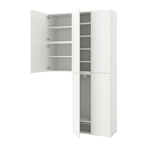 PLATSA, wardrobe w 6 doors