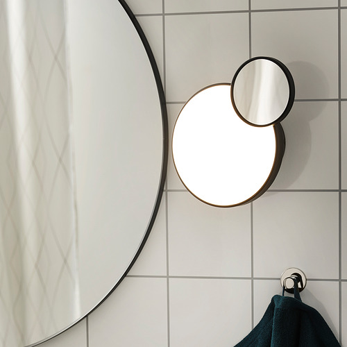 KABOMBA, LED wall lamp with mirror