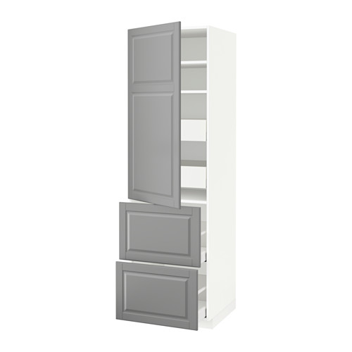 METOD/MAXIMERA hi cab w shlvs/4 drawers/dr/2 frnts