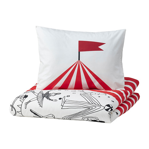 BUSENKEL, duvet cover and pillowcase