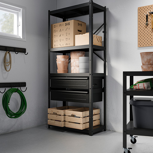 BROR, shelving unit with drawers/shelves