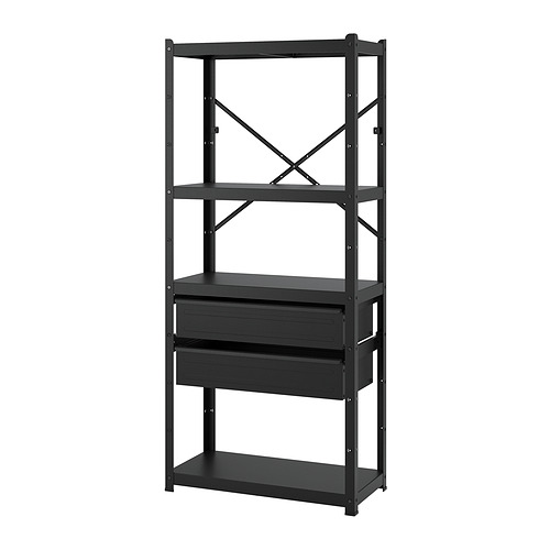 BROR, shelving unit with drawers/shelves