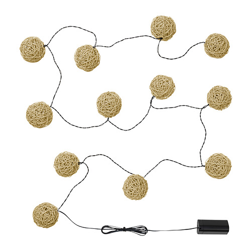 SOLVINDEN, LED lighting chain with 12 lights