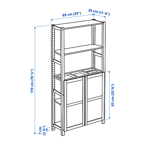 IVAR shelving unit