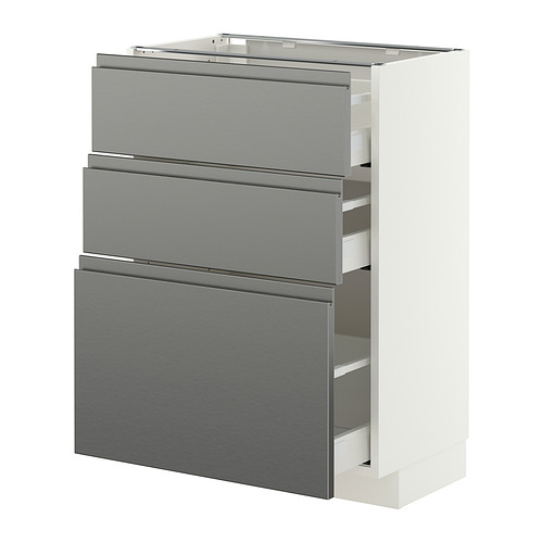 METOD/MAXIMERA base cabinet with 3 drawers