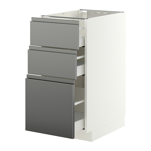 METOD/MAXIMERA base cabinet with 3 drawers