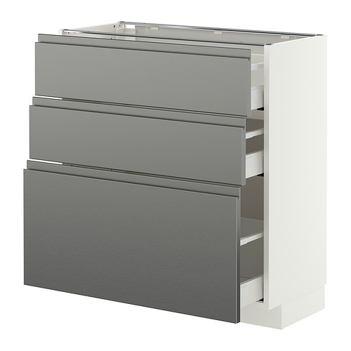 METOD/MAXIMERA base cabinet with 3 drawers