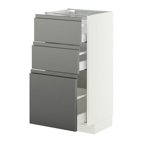 METOD/MAXIMERA base cabinet with 3 drawers