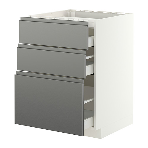 METOD/MAXIMERA base cab f hob/3 fronts/3 drawers