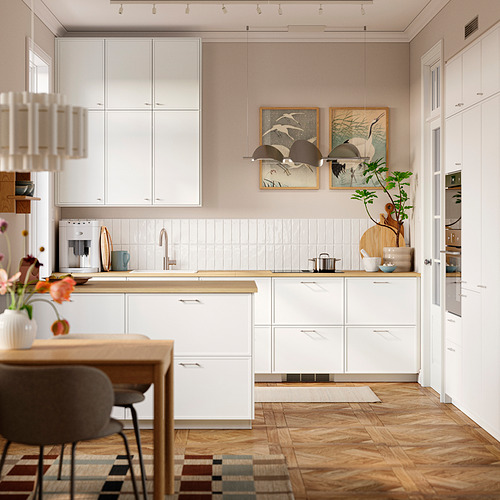 ASPUDDEN, 2-p door f corner base cabinet set