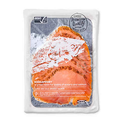 SJÖRAPPORT, cured cold smoked salmon