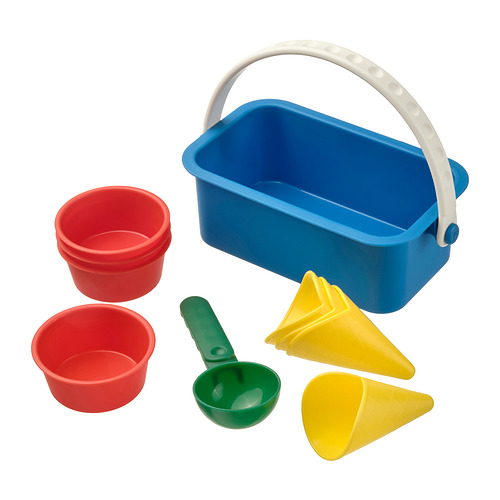 SANDIG, 10-piece sand ice-cream set