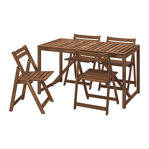 NÄMMARÖ, table+4 folding chairs, outdoor