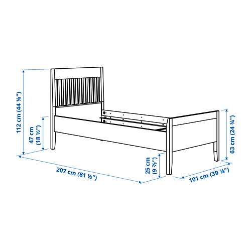 IDANÄS bed frame