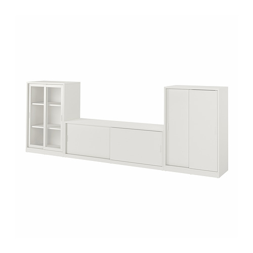 TONSTAD, TV/storage comb with sliding doors