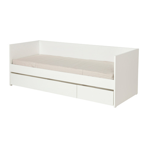 VIHALS, day-bed with storage/1 mattress