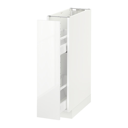 METOD grunnskápur með útdraganl. innvolsi