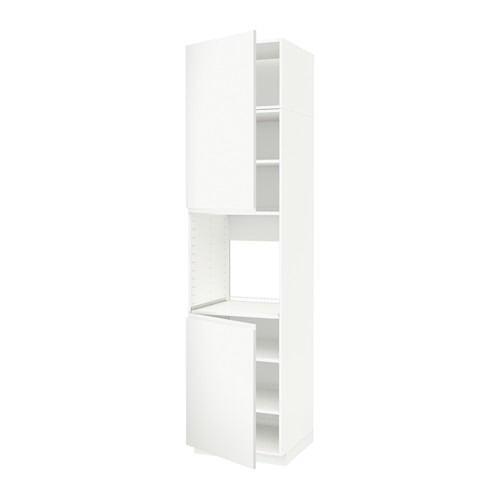 METOD high cab f oven w 2 doors/shelves