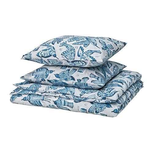 BITTERSÖTA, duvet cover and 2 pillowcases
