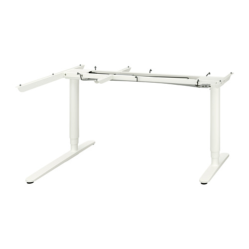 BEKANT underframe sit/stand crnr table, el