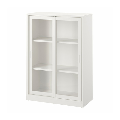 TONSTAD, cabinet with sliding glass doors