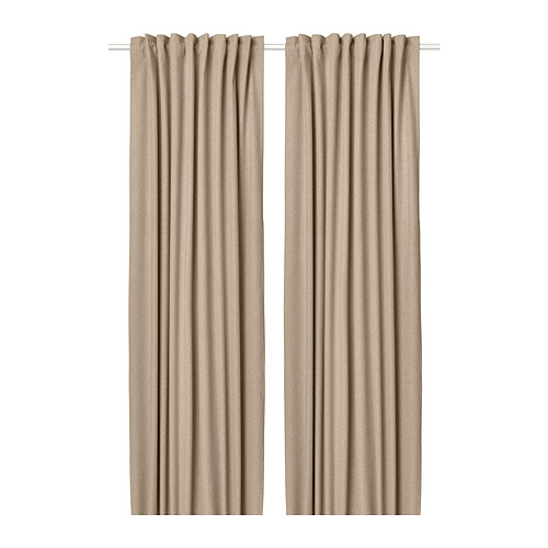 ROSENMANDEL room darkening curtains, 1 pair