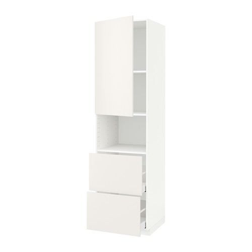 METOD/MAXIMERA hi cab f micro w door/2 drawers