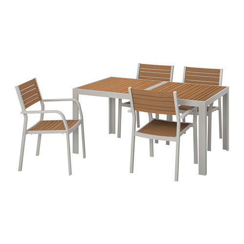 SJÄLLAND, table+4 chairs, outdoor