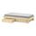 GLAMBERGET, bed frame with storage and mattress