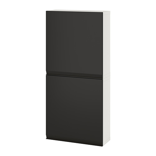 BESTÅ, veggskápur með 2 hurðum