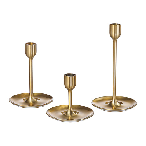 FULLTALIG, candlestick, set of 3